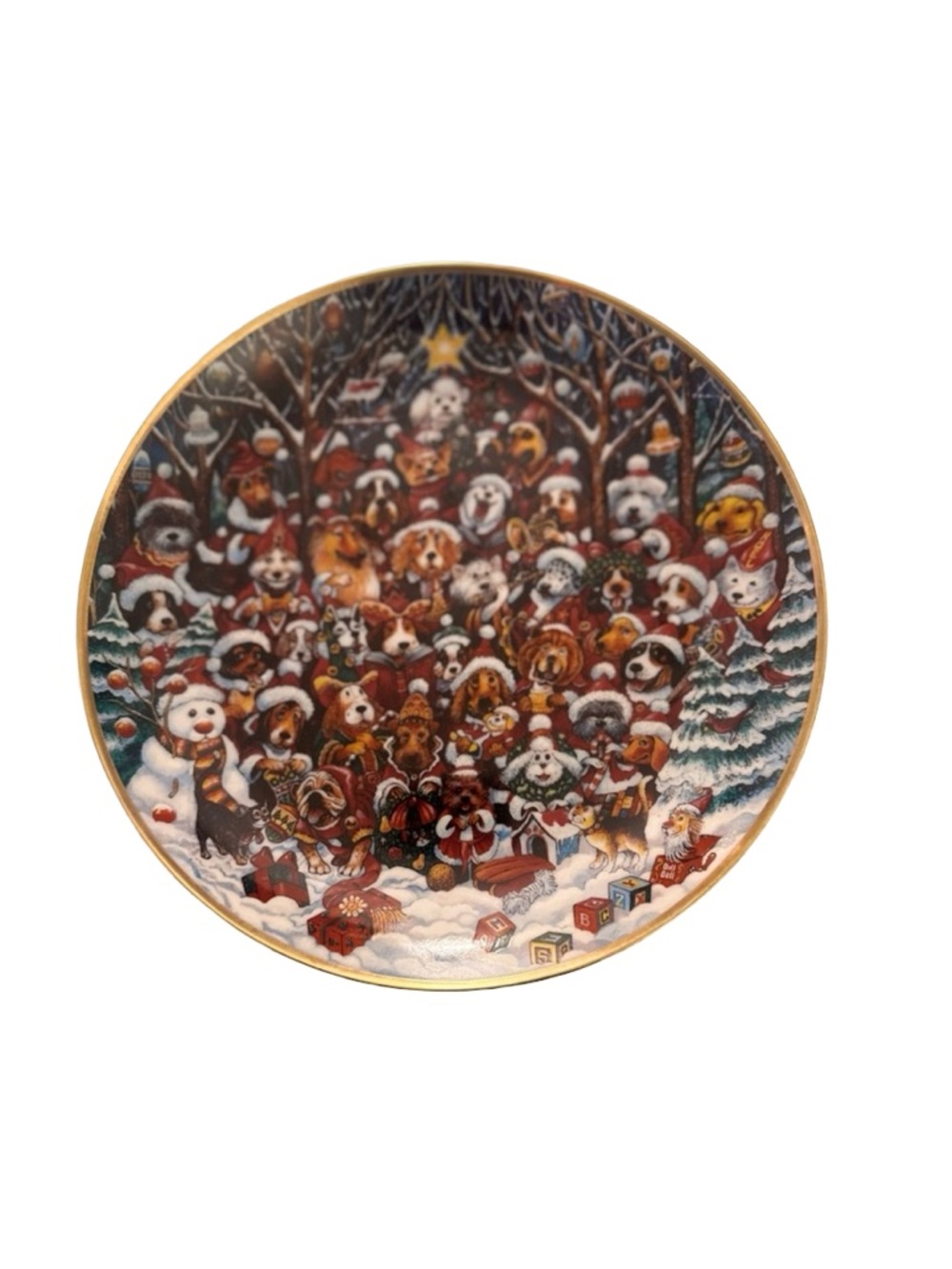 Franklin Mint Festive Animal Plate - Multicolor